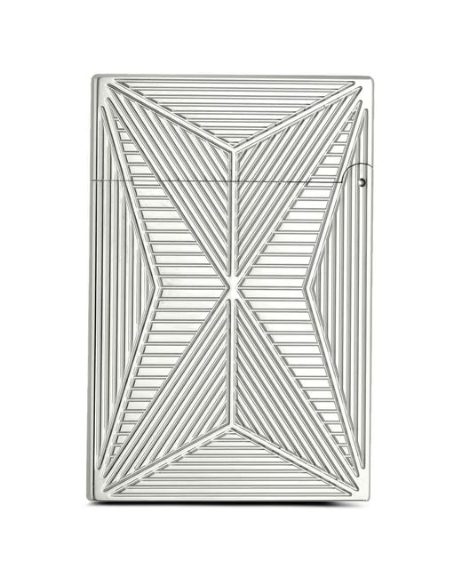 S T Dupont Gray Ligne 2 Fire X Lighter