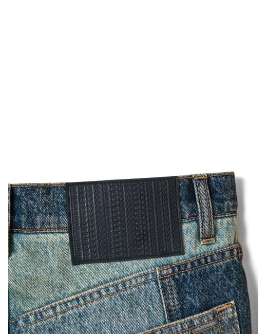 Minigonna denim con design patchwork di Marc Jacobs in Blue