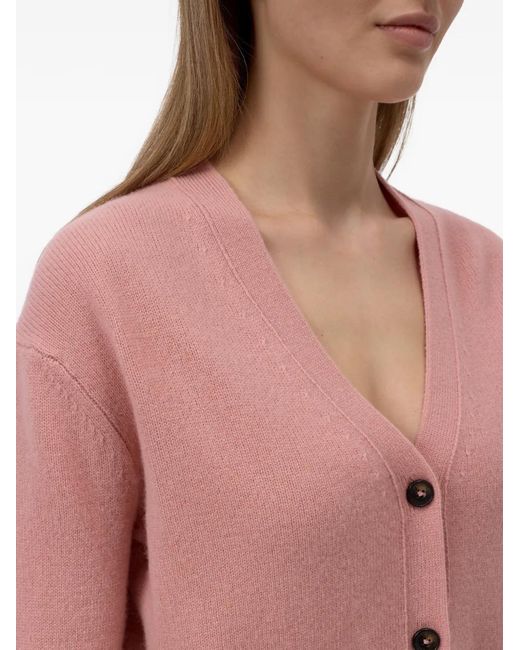 Closed Pink Cardigan En Laine À Col V
