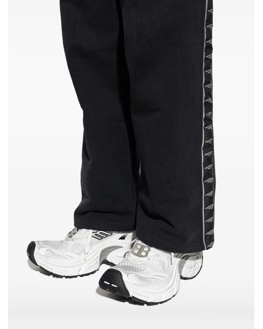 Balenciaga White Logo Appliqué Sneakers for men