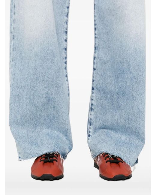 ICON DENIM Blue Jeans mit ausgefransten Kanten
