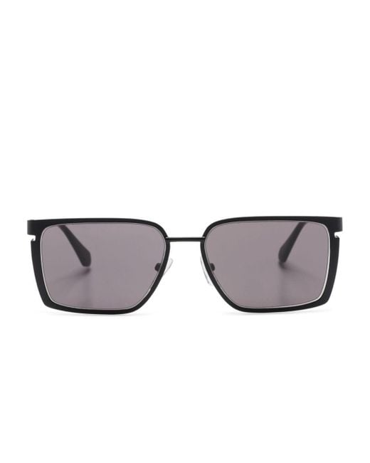 Off-White c/o Virgil Abloh Gray Yoder Rectangle-frame Sunglasses for men