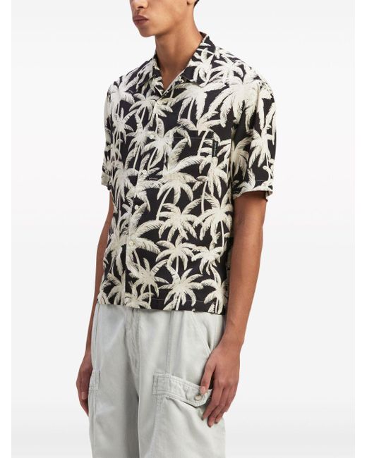 Chemise Palms à fleurs Palm Angels pour homme en coloris White