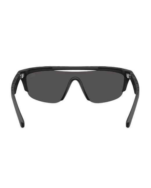 Burberry Gray Shield-Frame Sunglasses for men