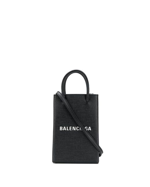 Balenciaga Leder Handytasche mit Logo in Schwarz für Herren | Lyst DE