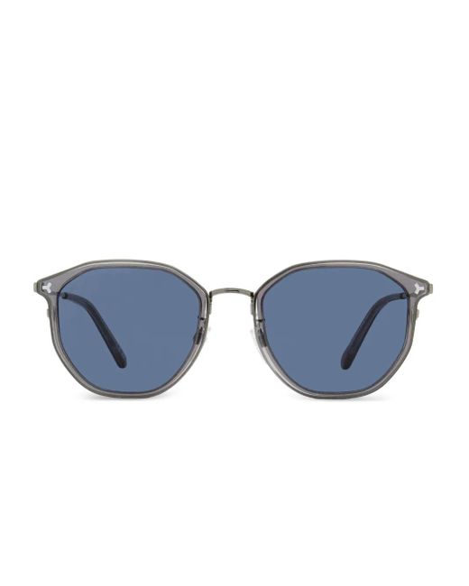 Bally Blue Geometric-Frame Sunglasses for men