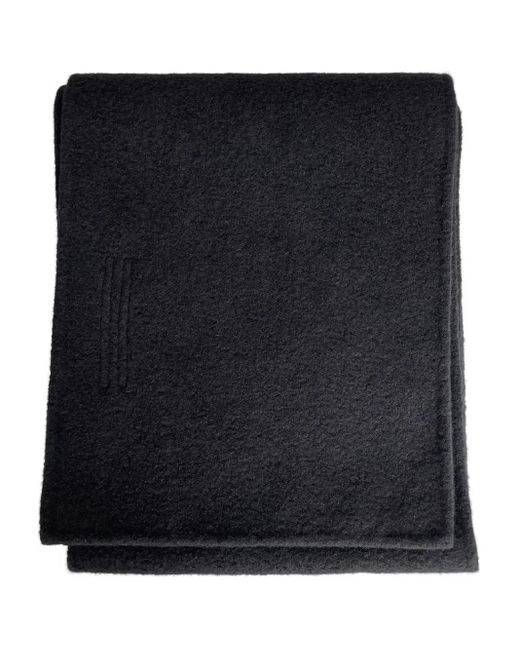 Rick Owens Black Rectangular-Shape Scarf