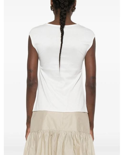 Ruohan White Yora Sleeveless Top