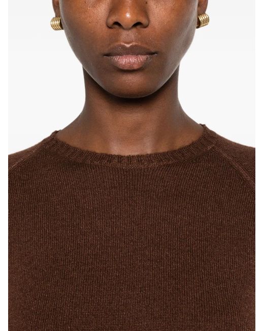 Base London Brown Round-Neck Sweater