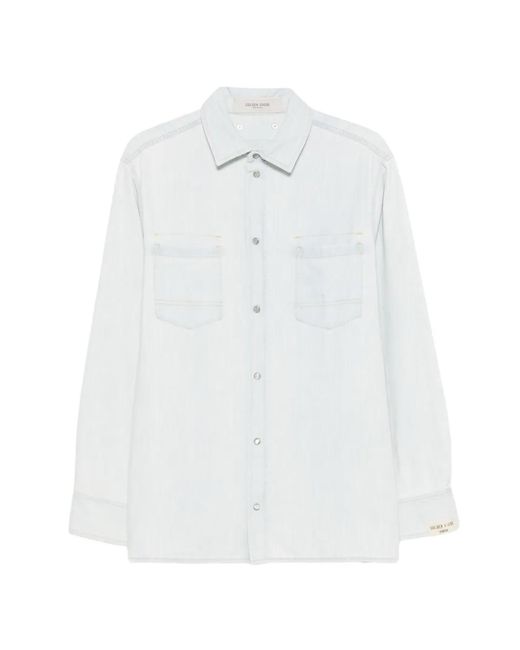 Golden Goose Deluxe Brand White Overshirt for men