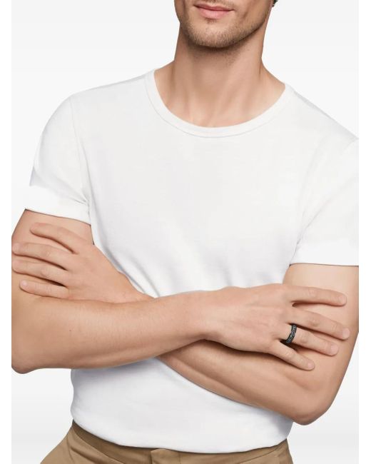 David Yurman White Titanium Diamond Ring for men