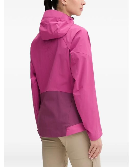 Dynafit Pink Transalper Dynastretch Logo-Print Panelled Jacket
