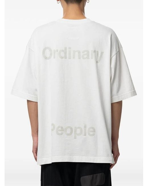 Maison Mihara Yasuhiro White Don'T Tag Me Printed T-Shirt