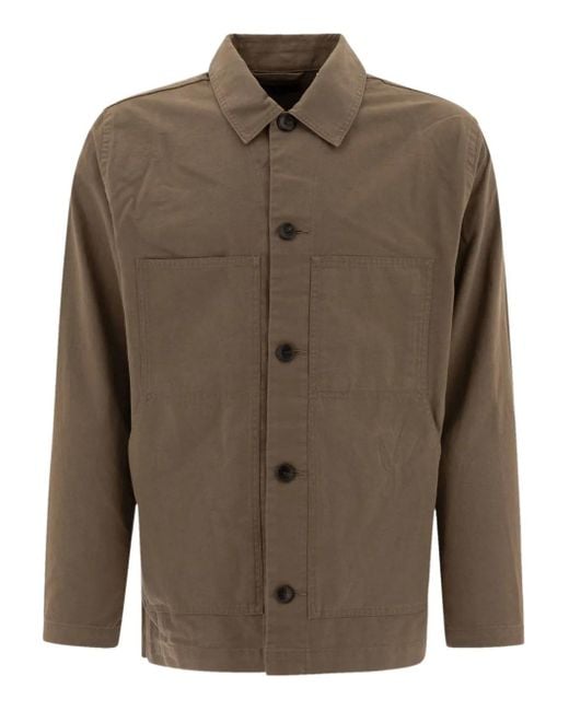 Vince Green Button-Front Patch-Pocket Jacket for men