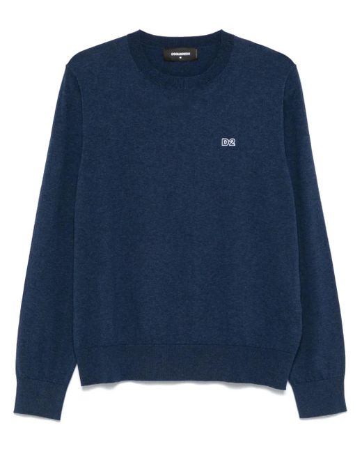 メンズ DSquared² クルーネック セーター Blue