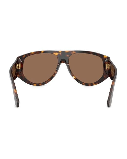Dolce & Gabbana Brown Tortoiseshell-Effect Sunglasses
