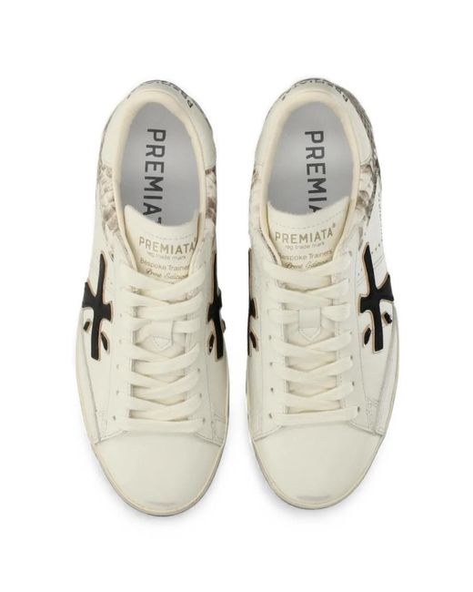 Premiata White Stevend 8497 Sneakers