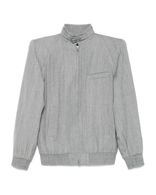 Phoebe Philo Gray High-Neck Lightweight Jacket