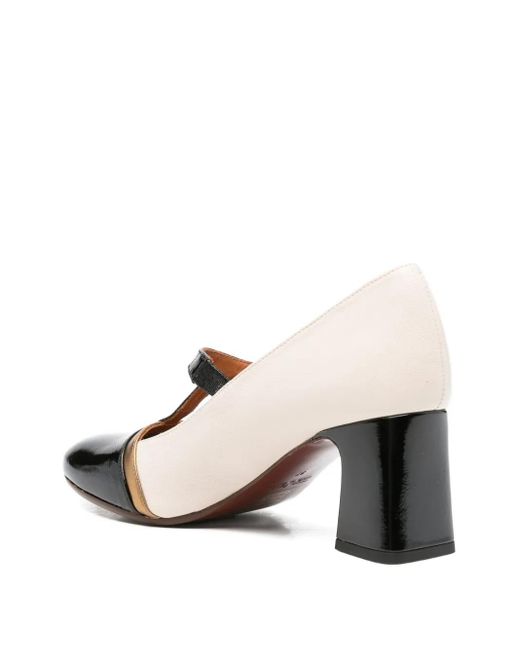 Chie Mihara Metallic 70Mm T-Bar Block-Heel Pumps