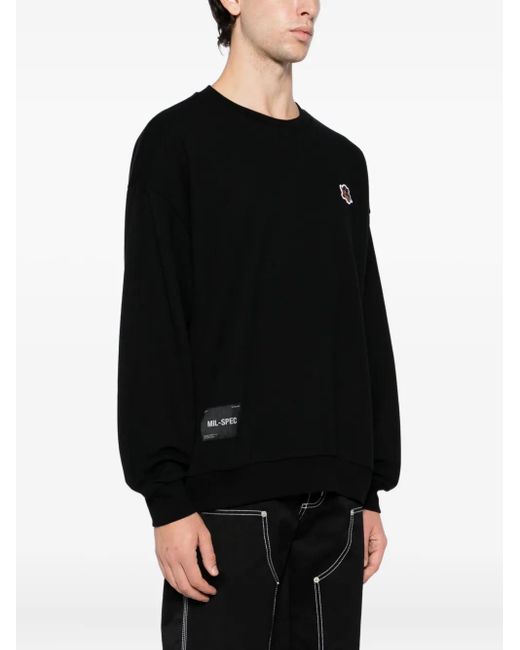 Izzue Black Logo-Print Sweatshirt for men
