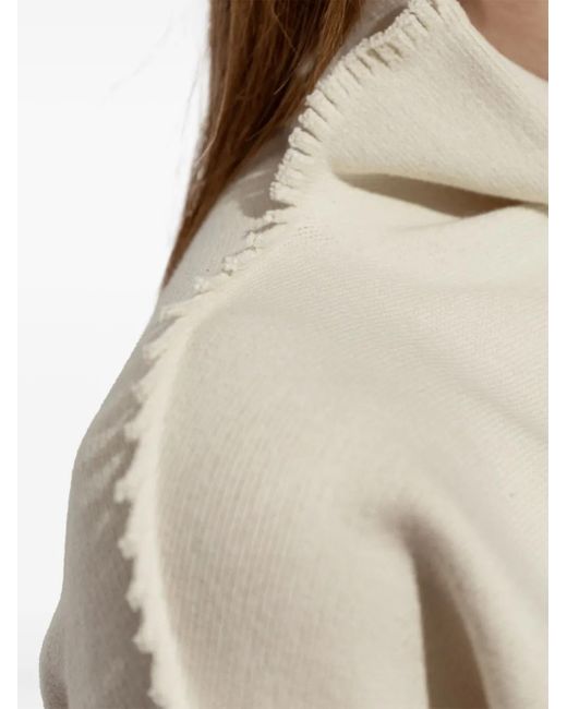 Issey Miyake White Roll-Neck Sweater