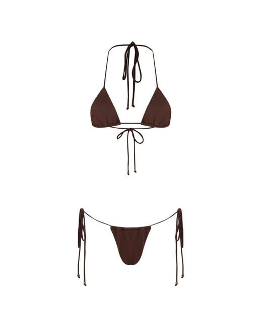 Amir Slama White String-Straps Bikini Set