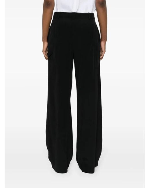 Moschino Black High-Waisted Palazzo Trousers