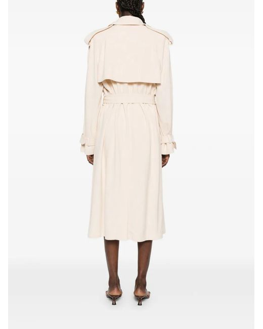 Wardrobe NYC White Trench Ceinturé À Boutonnière