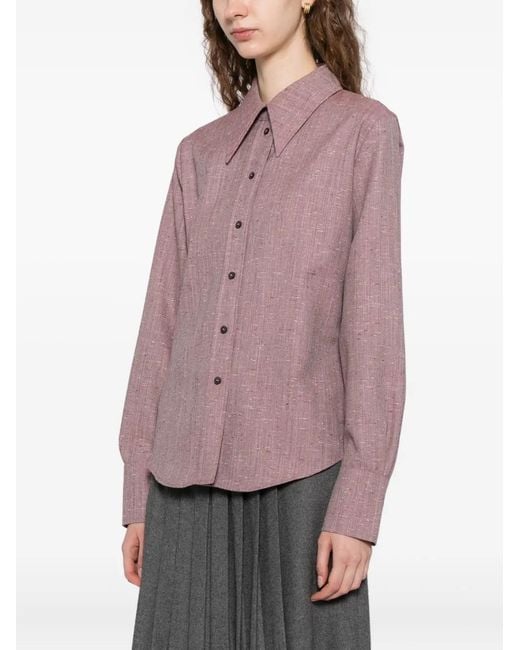 Camicia di Rohe in Purple