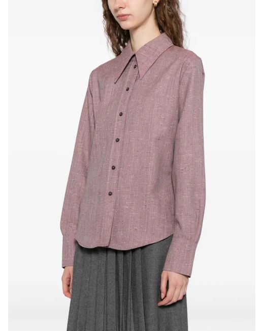 Camicia di Rohe in Purple