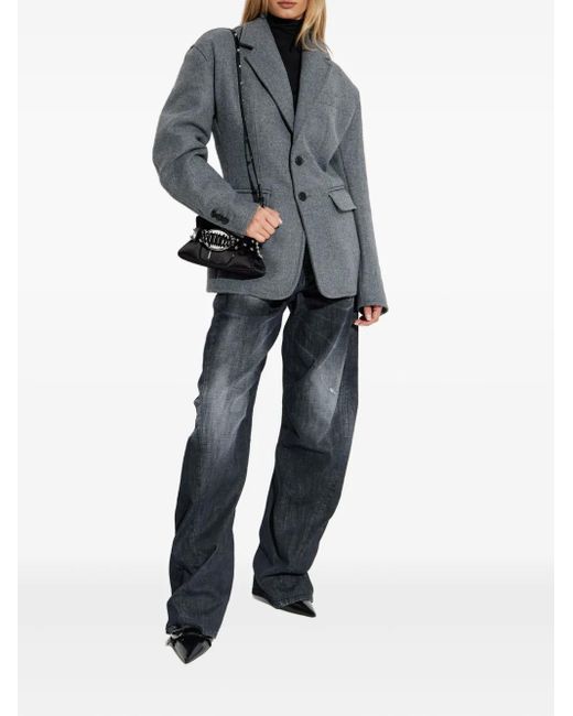 DSquared² Blue Relaxed Double Jacket