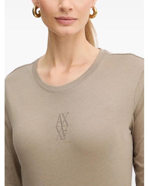 ARMANI EXCHANGE Blue Long-Sleeve T-Shirt