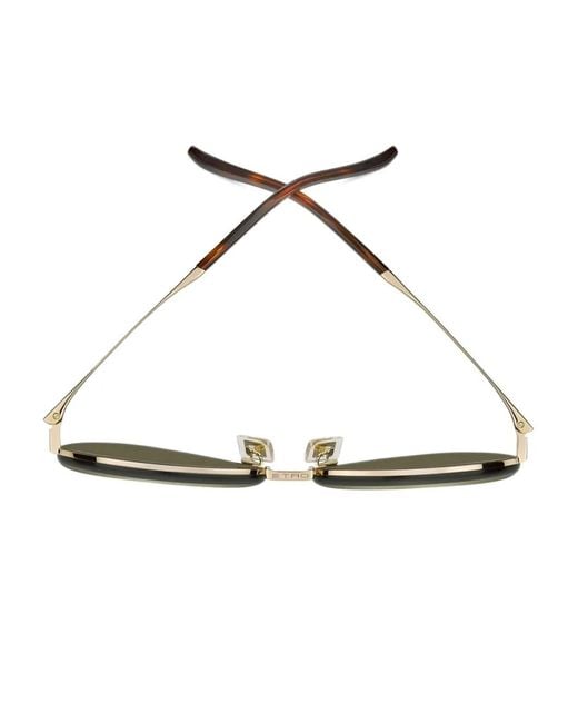 Etro Green Pilot-Frame Sunglasses
