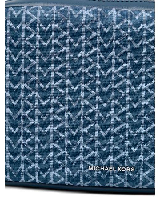 Michael Kors Blue Medium Bryant Crossbody Bag