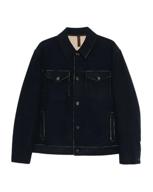 Liu Jo Blue Button Jacket for men