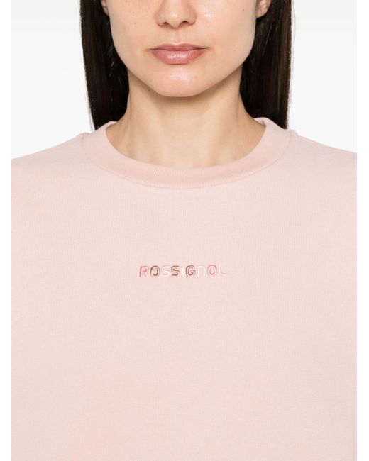 Rossignol Pink Sweatshirt mit Logo-Stickerei
