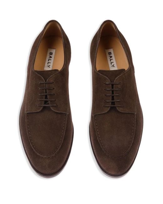 Bally Brown Carl Derby Shoes for men