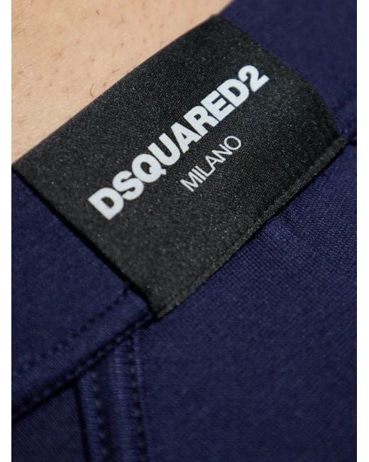 DSquared² Slip Mit Logo-Patch in Blue für Herren