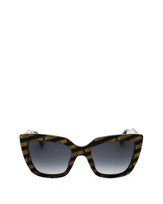 Moschino Black Logo-Print Sunglasses