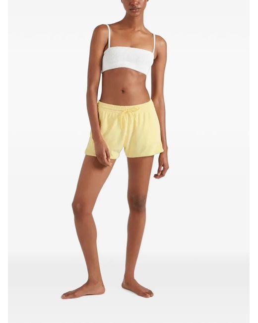 Hunza G Yellow Drawstring Shorts