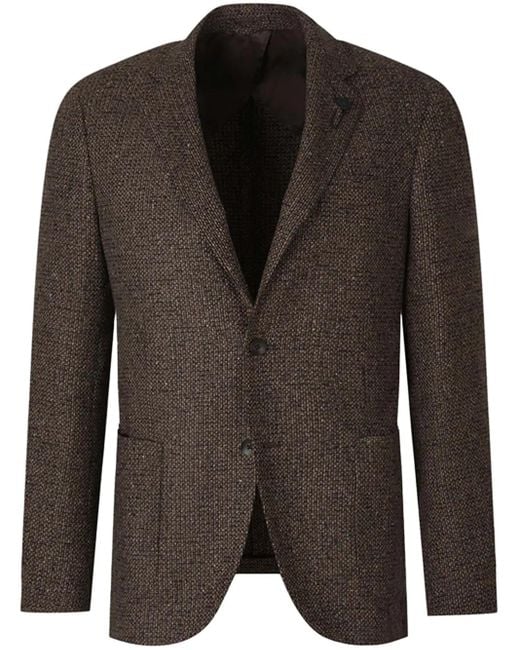メンズ Lardini シングルジャケット Black