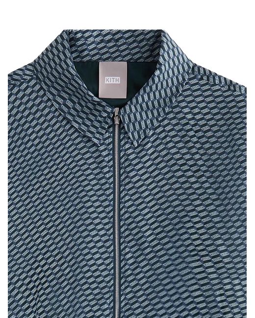 Kith Blue Gesa Logo-Print Jacket