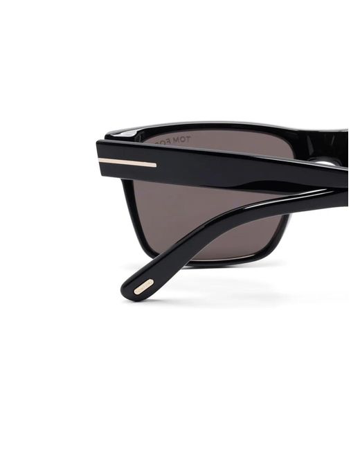 Tom Ford Gray Calder Square-Frame Sunglasses
