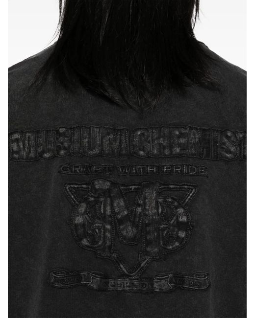 Musium Div. Black Logo-Patch T-Shirt for men