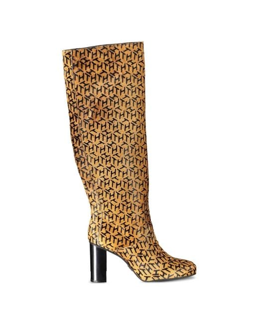 Tommy Hilfiger Metallic Bottines À Motif Monogrammé