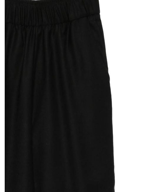 Barena Black Elastic-Waist Trousers