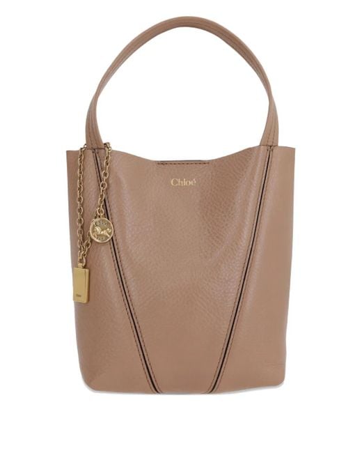 Chloé Brown Leather Tote Bag