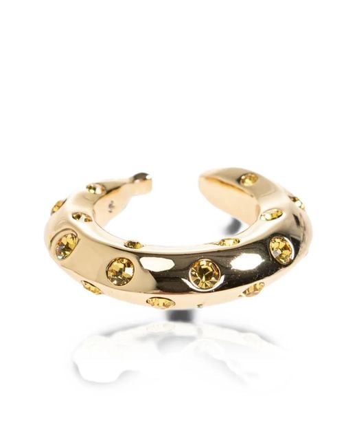 Kate Spade Metallic Banana-Motif Crystal-Embellished Rings