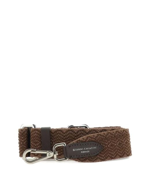 Gianni Chiarini レザートリム ショルダーストラップ Brown