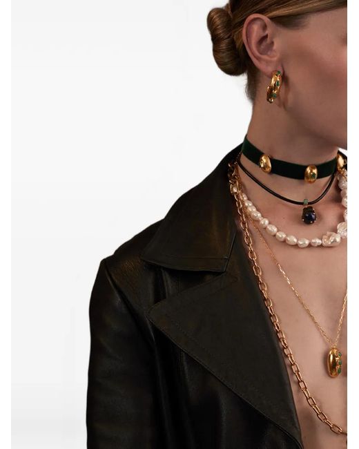 FENOMENA Metallic Havana Glow Hoop Earrings